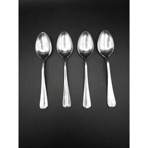 Vintage Rogers Stainless Flatware Jefferson Manor Spoons Set of 4
